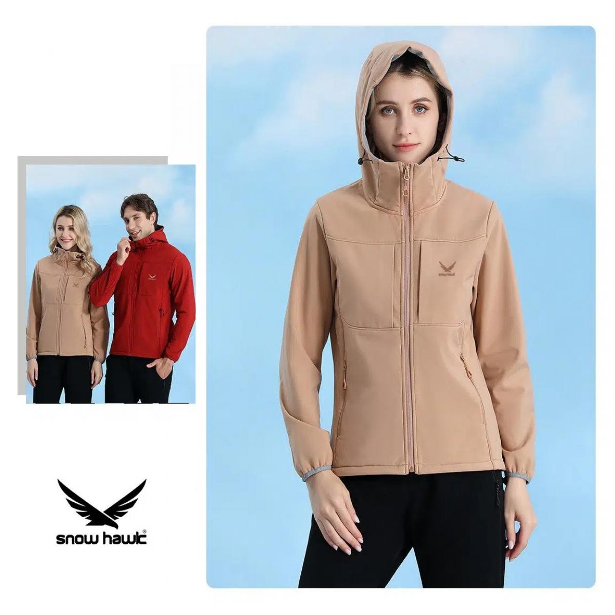   کاپشن وینداستاپر زنانه 68080 خاکی - women’s windstopper jacket code 68080